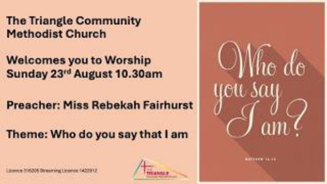 Notices: Sunday 23rd August 2026